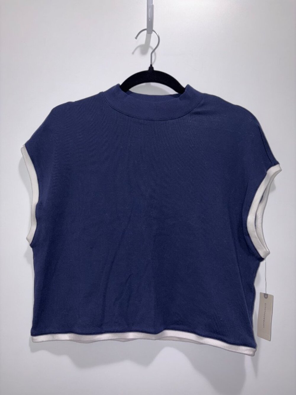 NWT Maeve Mock Neck Shell Tee